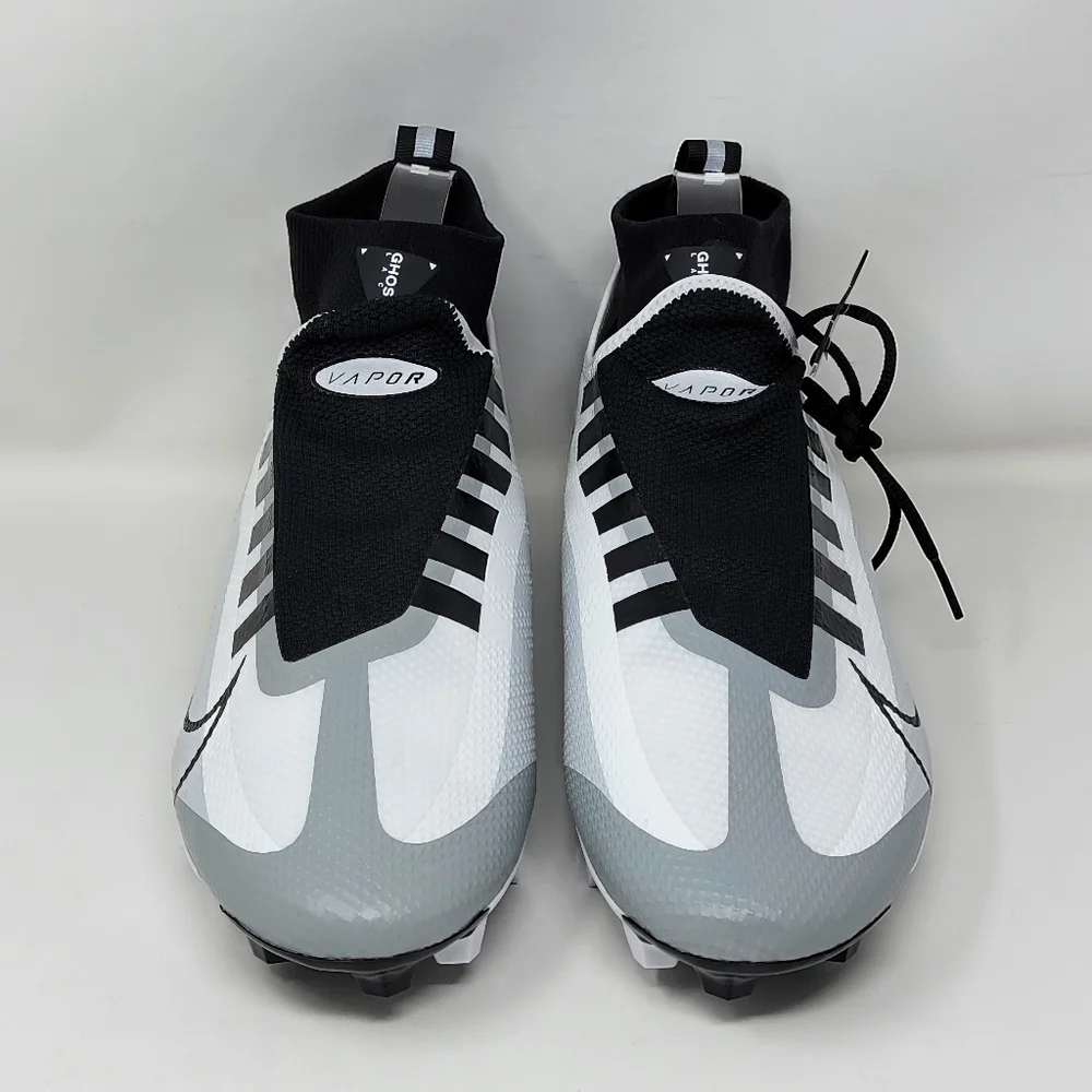 Nike Vapor Edge Pro 360 White Black Pure Platinum Football Cleats Men Size 13